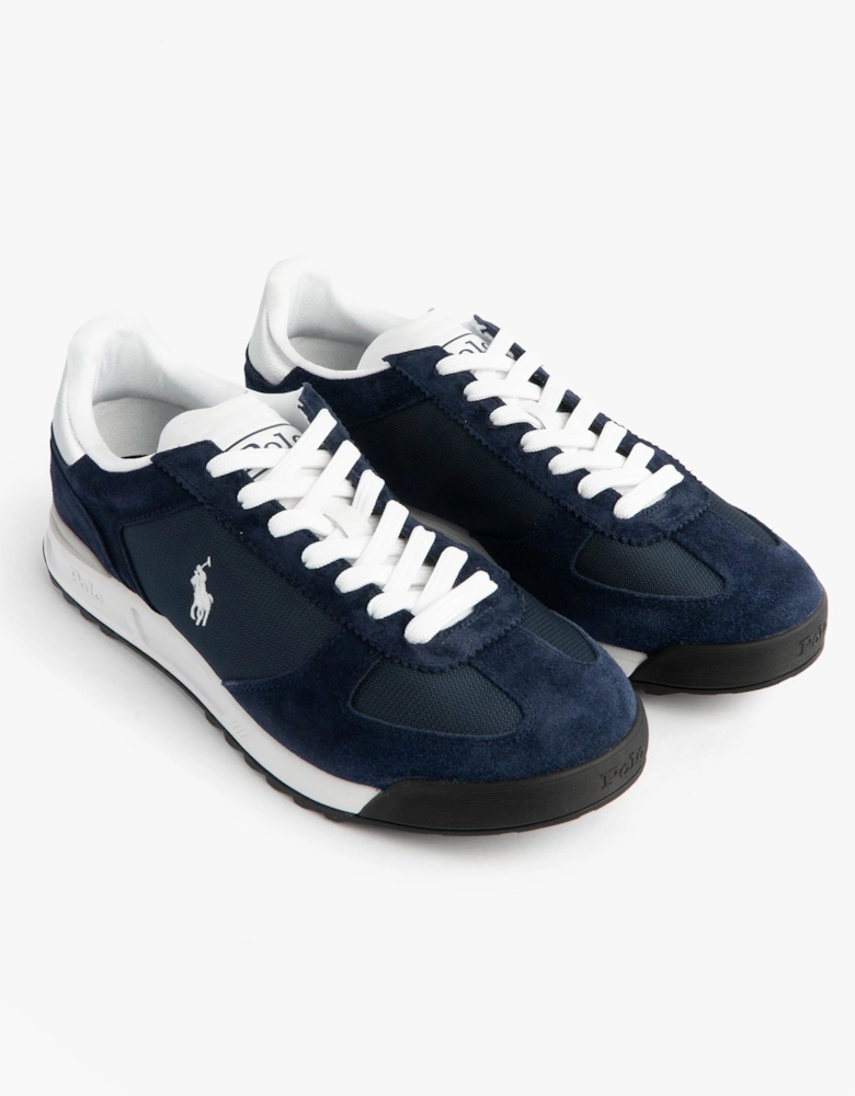 Mens Varick Suede & Oxford Lace Up Trainer Navy