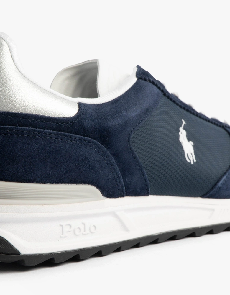 Mens Varick Suede & Oxford Lace Up Trainer Navy
