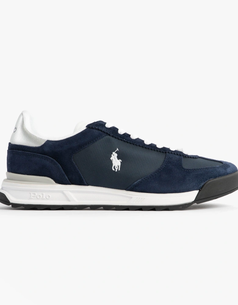 Mens Varick Suede & Oxford Lace Up Trainer Navy