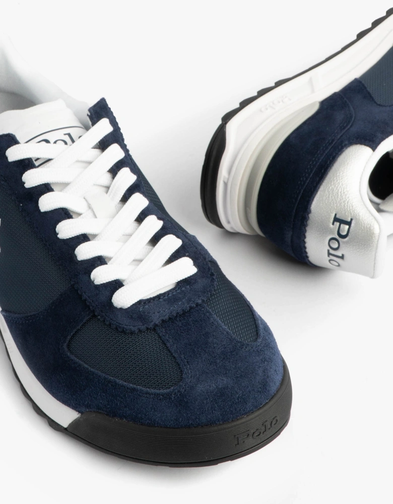 Mens Varick Suede & Oxford Lace Up Trainer Navy