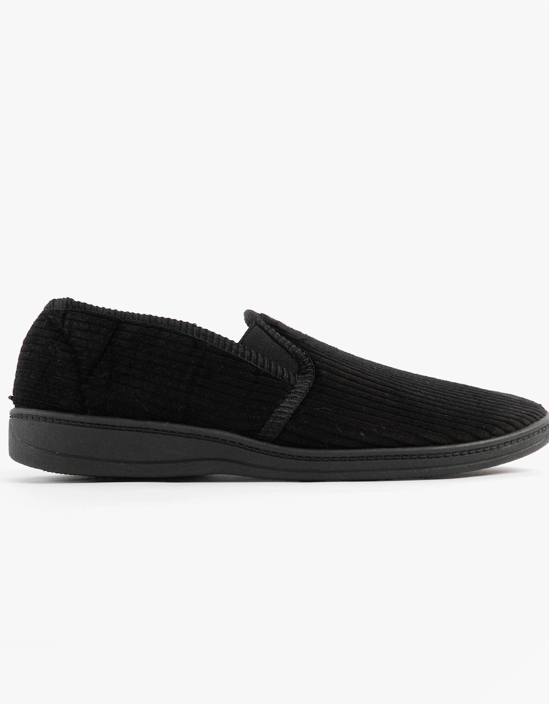 Jo & Joe HARRY Mens Full Slippers Black, 7 of 6