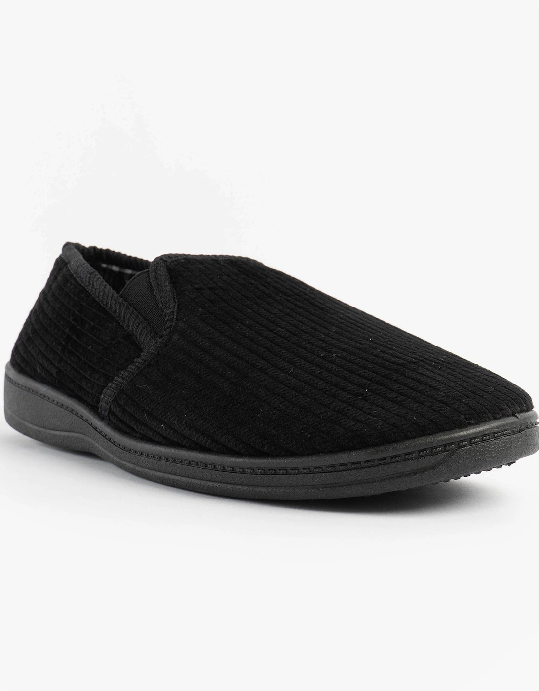 Jo & Joe HARRY Mens Full Slippers Black