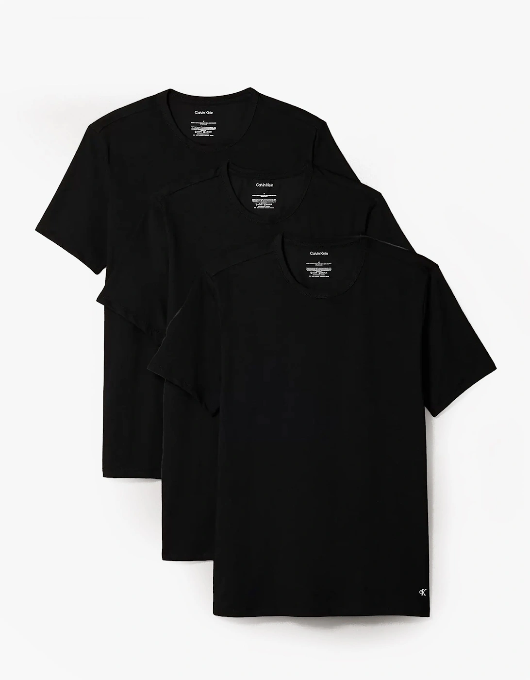 MICRO STRETCH 3 Pack Mens T-Shirts Black, 5 of 4
