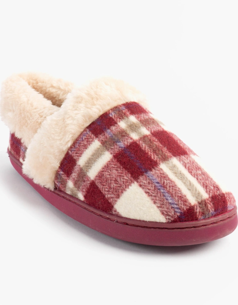 Jo & Joe HERITAGE Womens Full Slippers Cherry