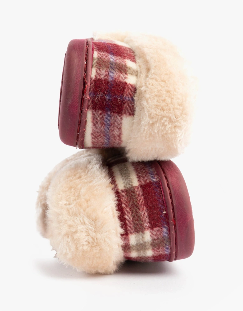 Jo & Joe HERITAGE Womens Full Slippers Cherry