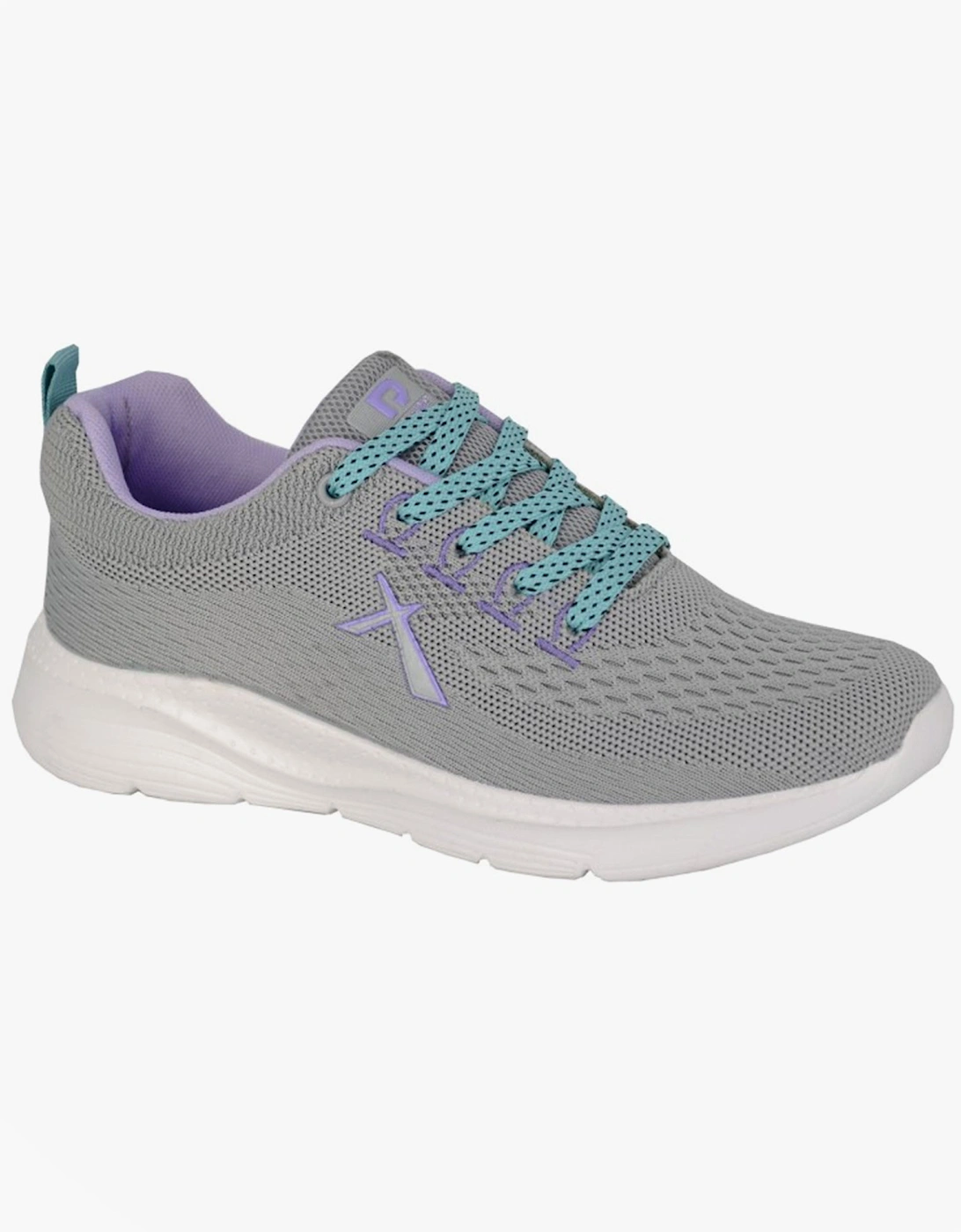 KATE Womens Trainers Light Grey/Lilac, 2 of 1