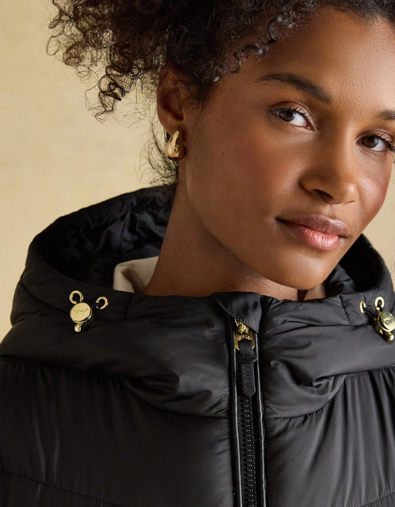Moorsdale Womens Longline Showerproof Padded Gilet Black