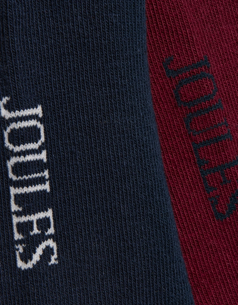 KINGSBURY Mens Car Design Socks Red/Blue