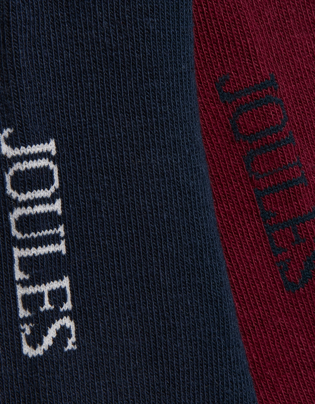KINGSBURY Mens Car Design Socks Red/Blue