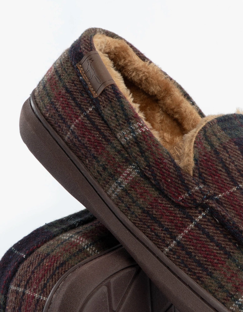 Jo & Joe GLENDALE Mens Moccasin Slippers Brown