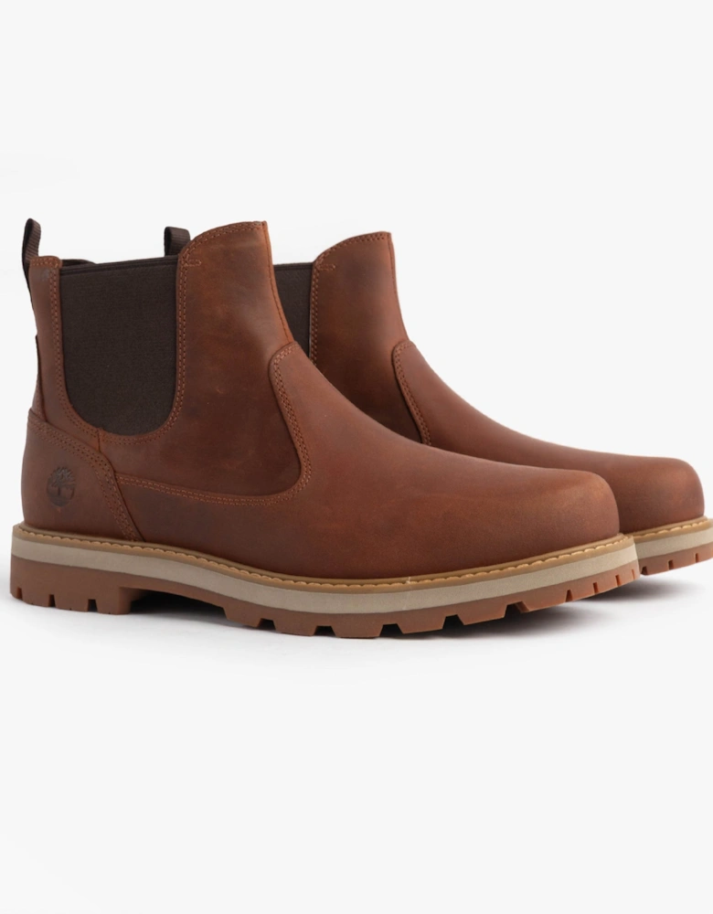 BRITTON ROAD MID Mens Chelsea Boots Rust