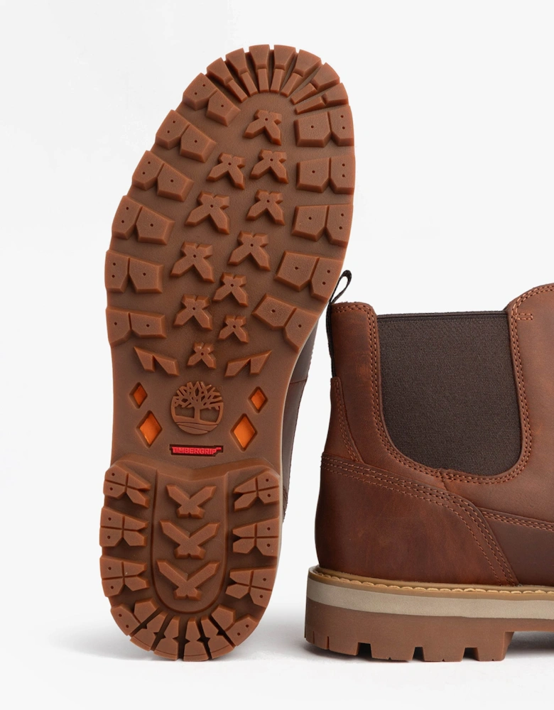 BRITTON ROAD MID Mens Chelsea Boots Rust