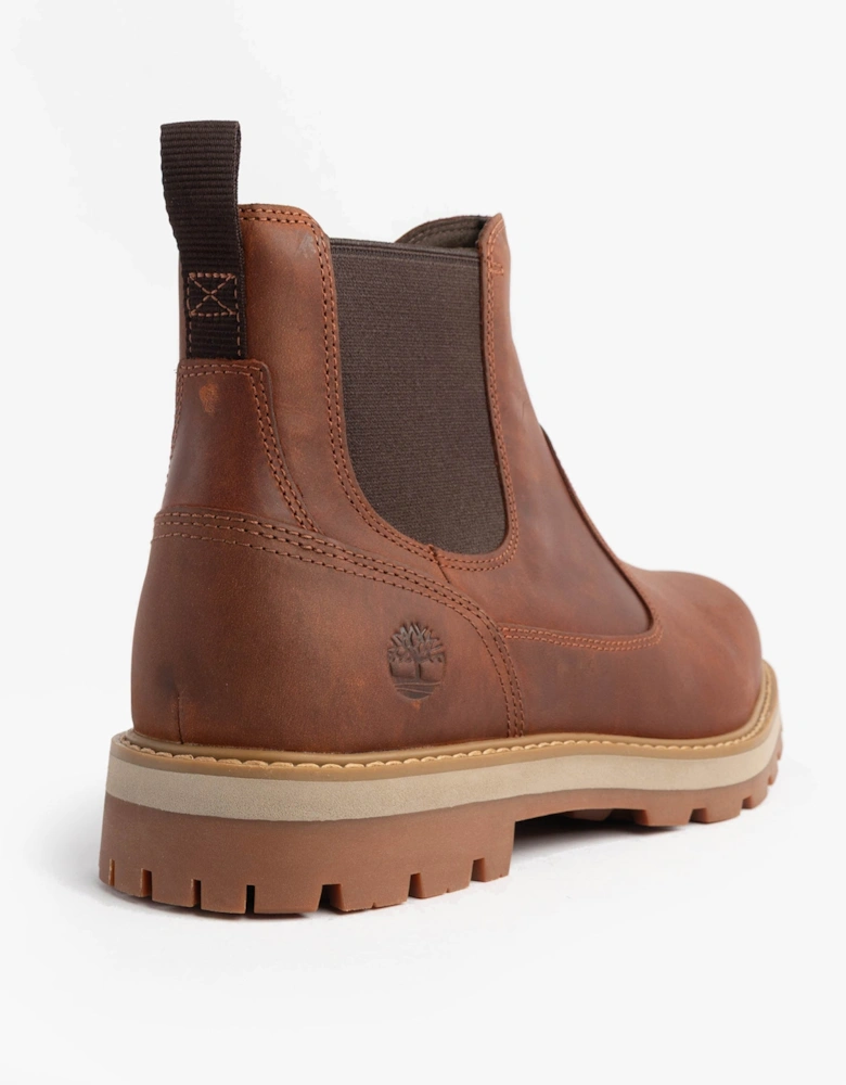 BRITTON ROAD MID Mens Chelsea Boots Rust