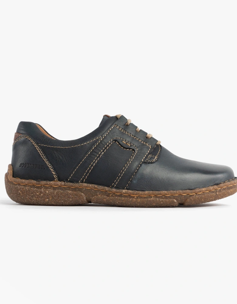 NEELE 44 Womens Lace Up Leather Shoes Ocean