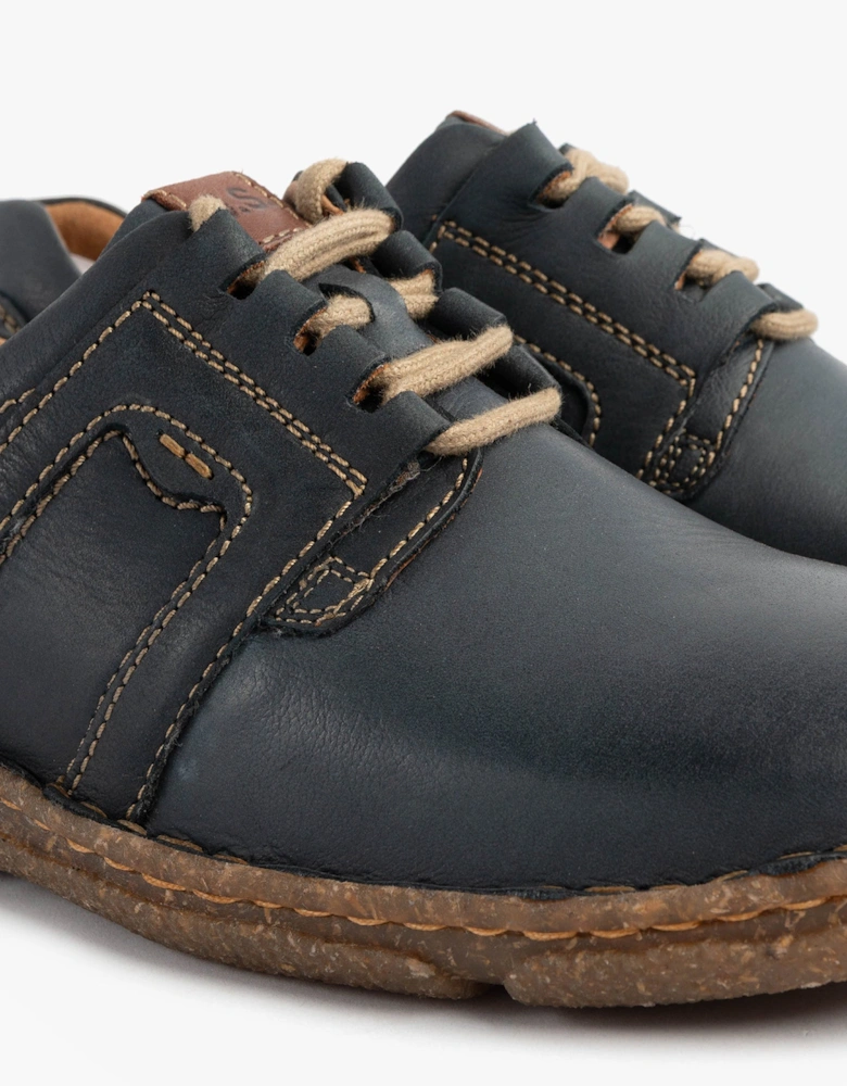 NEELE 44 Womens Lace Up Leather Shoes Ocean