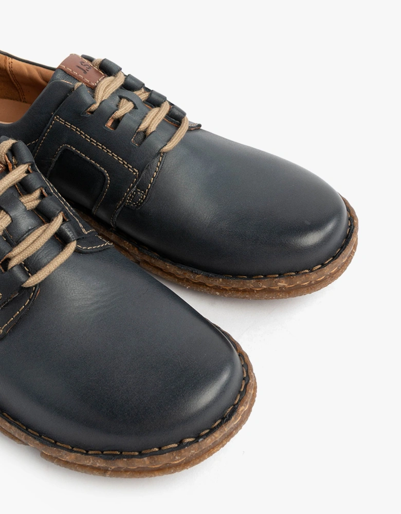 NEELE 44 Womens Lace Up Leather Shoes Ocean