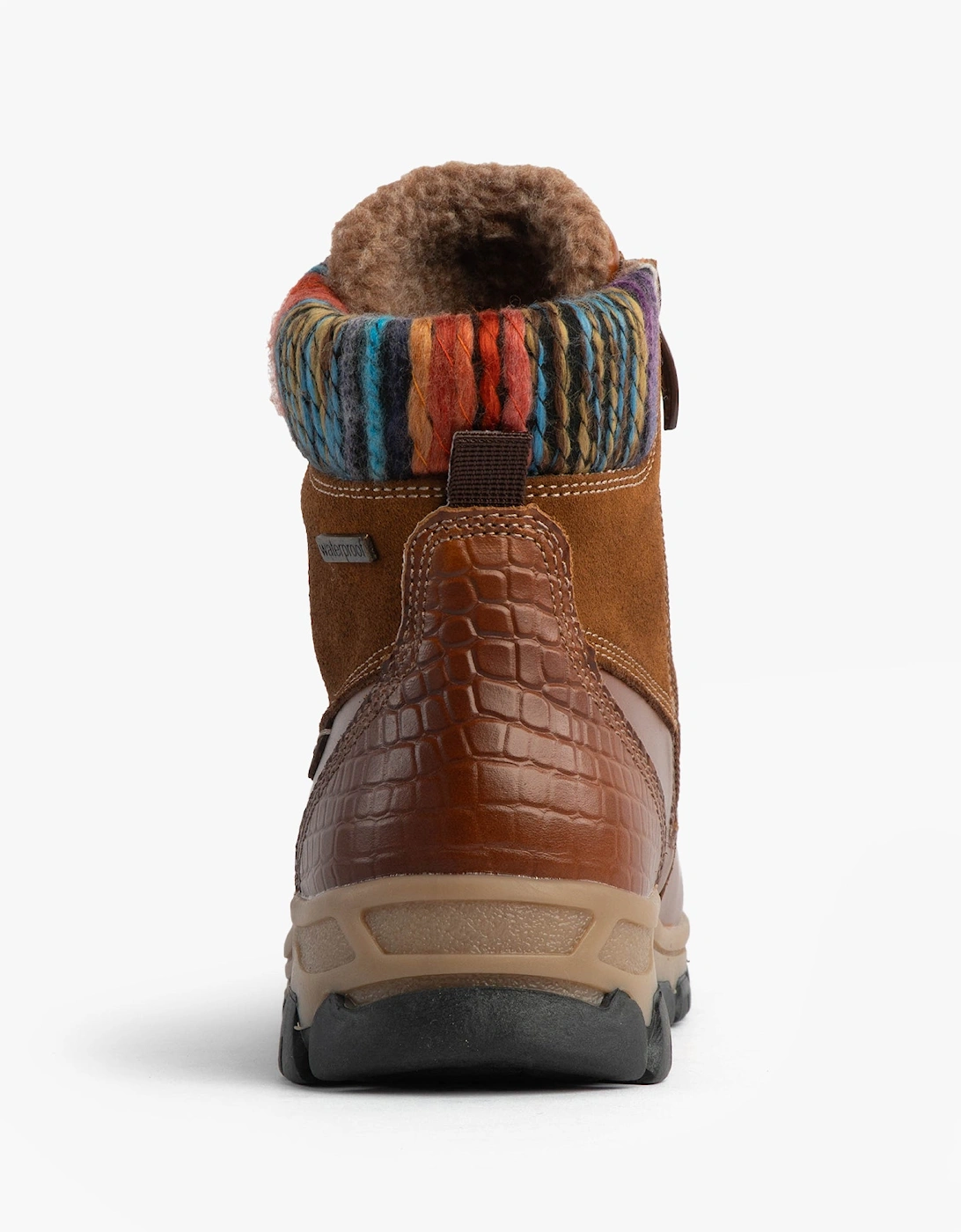 WYNTER 02 Womens Waterproof Lace Up Boots Brandy
