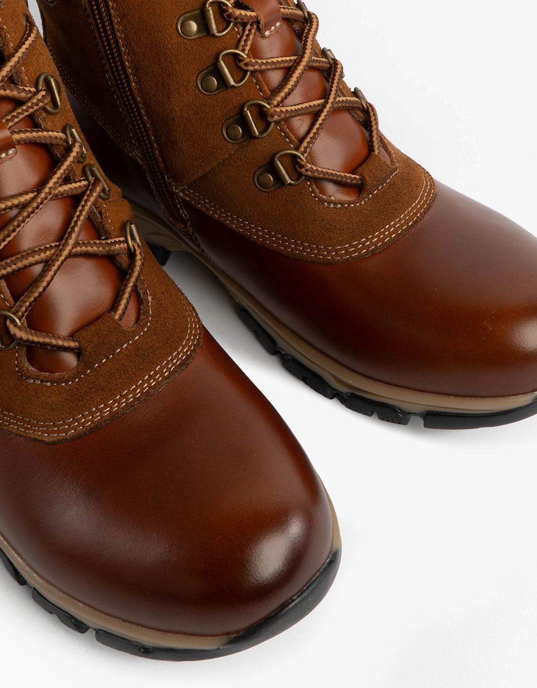 WYNTER 02 Womens Waterproof Lace Up Boots Brandy