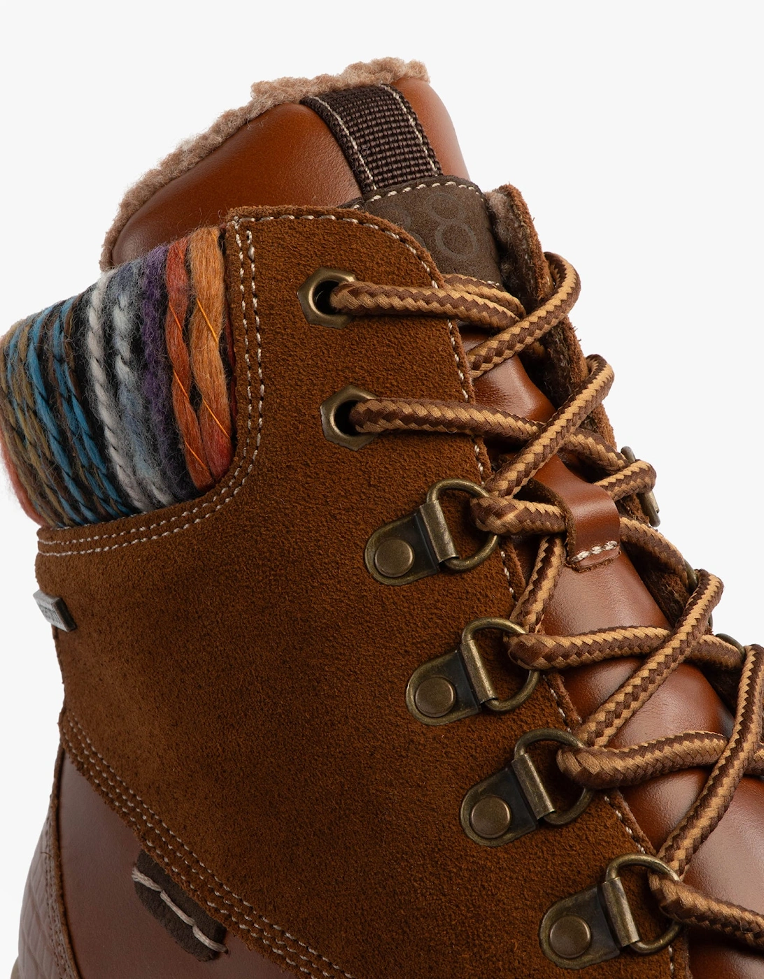 WYNTER 02 Womens Waterproof Lace Up Boots Brandy
