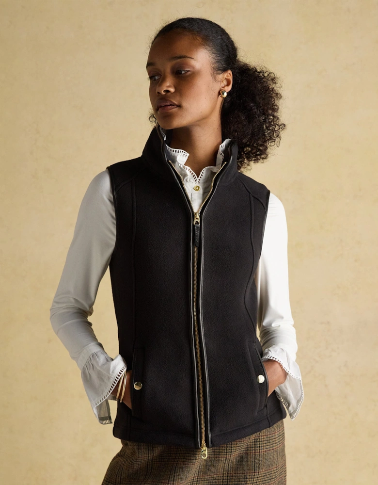 HERITAGE Womens Fleece Gilet Black
