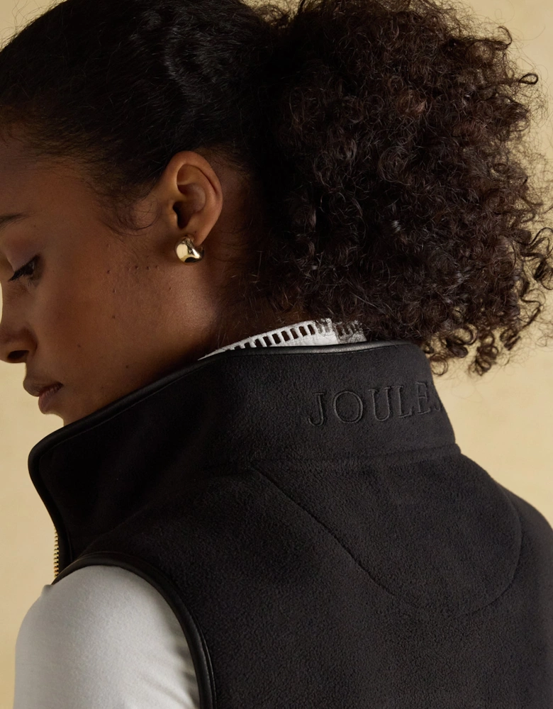 HERITAGE Womens Fleece Gilet Black