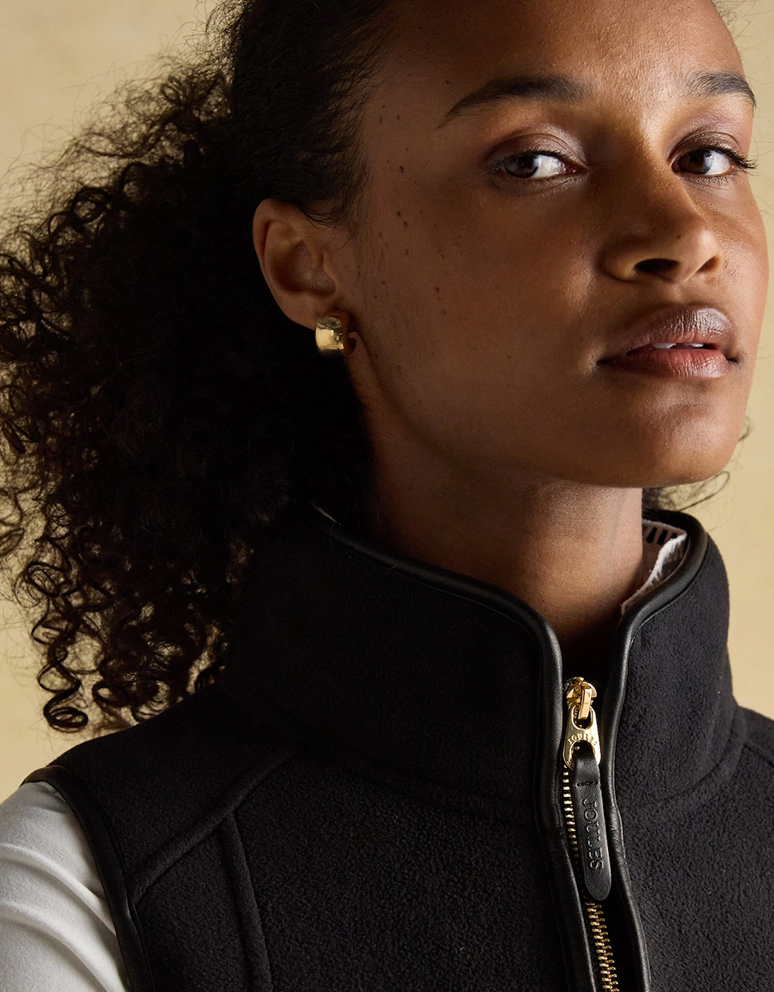 HERITAGE Womens Fleece Gilet Black