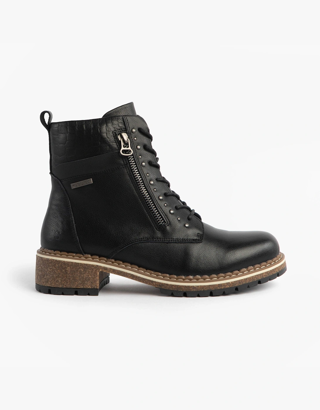 Women's Josef Seibel WAYLYNN 10 Womens Lace Up Ankle Boots Black - Size: 6