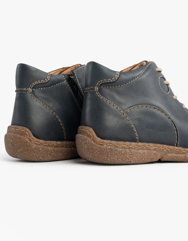 NEELE 46 Ladies Lace Up Ankle Boots Ocean
