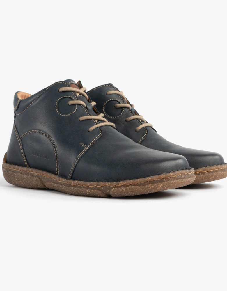 NEELE 46 Ladies Lace Up Ankle Boots Ocean