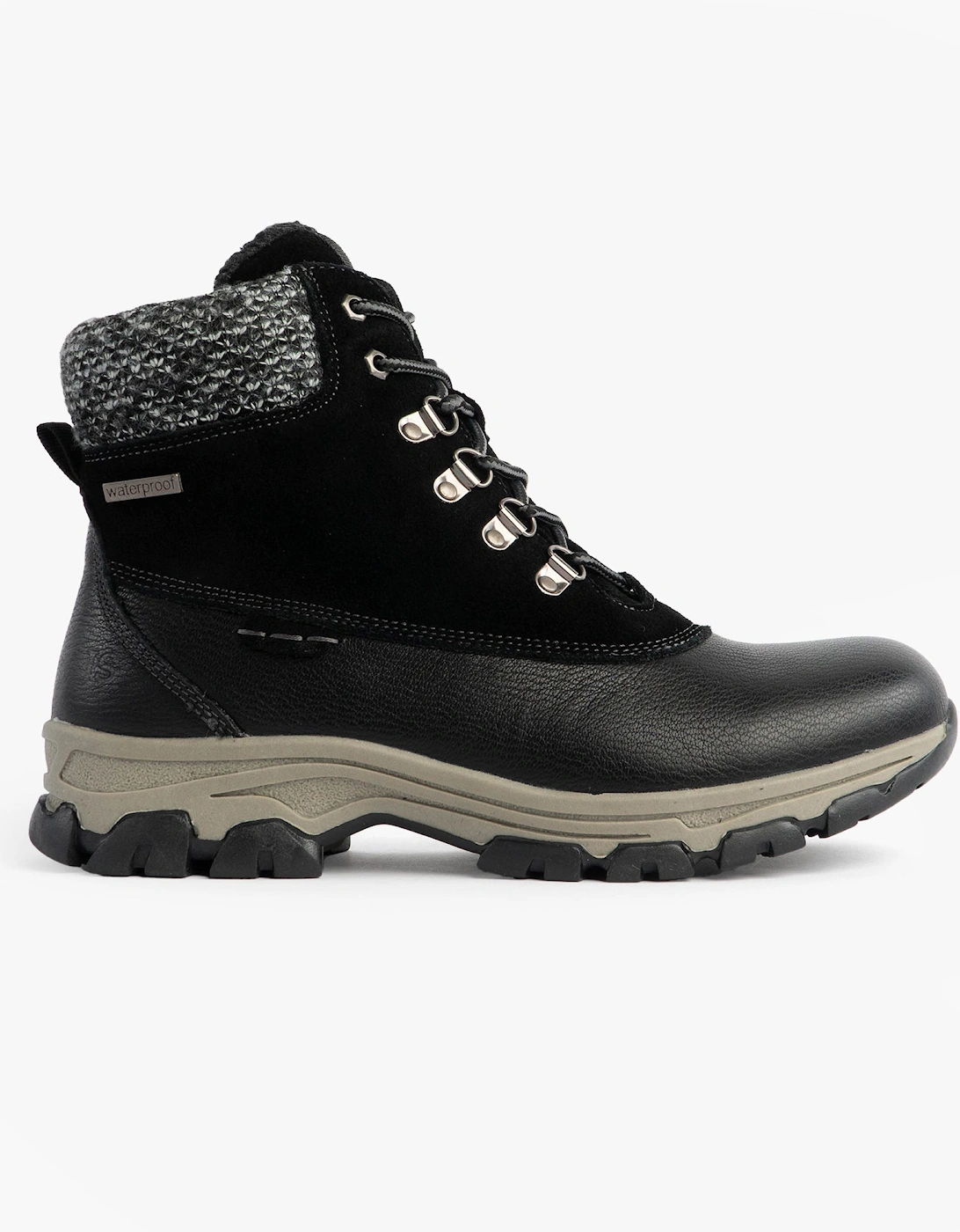 WYNTER 02 Womens Waterproof Lace Up Boots Black, 7 of 6