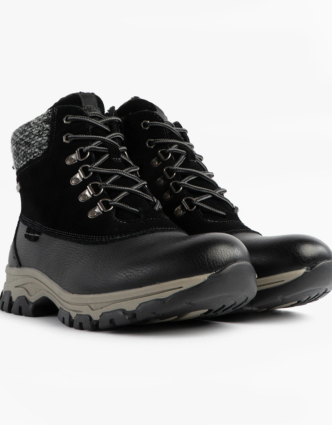 WYNTER 02 Womens Waterproof Lace Up Boots Black