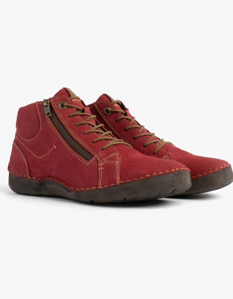 FERGEY 67 Womens Size Zip Boots Red