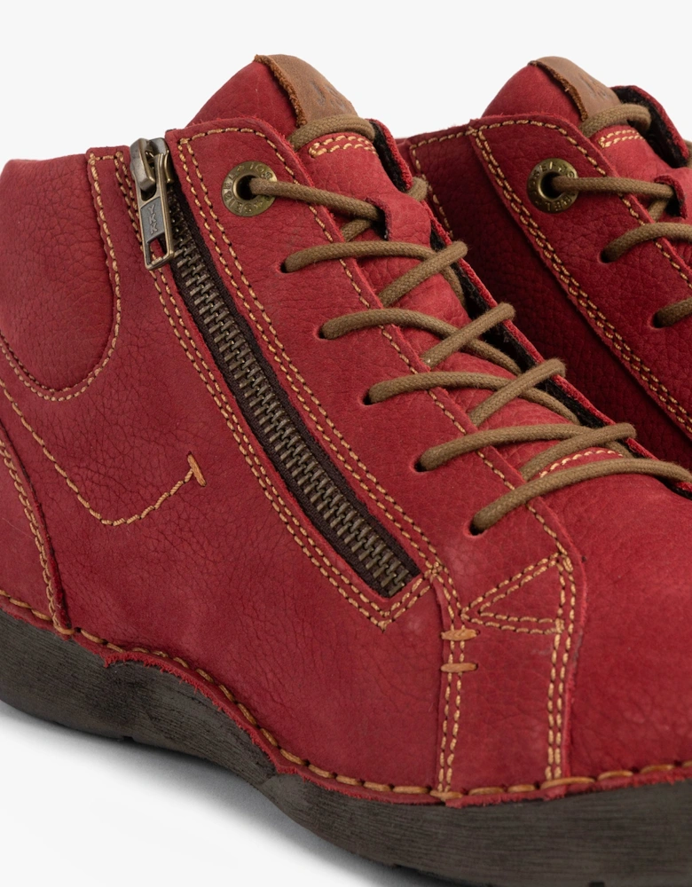 FERGEY 67 Womens Size Zip Boots Red