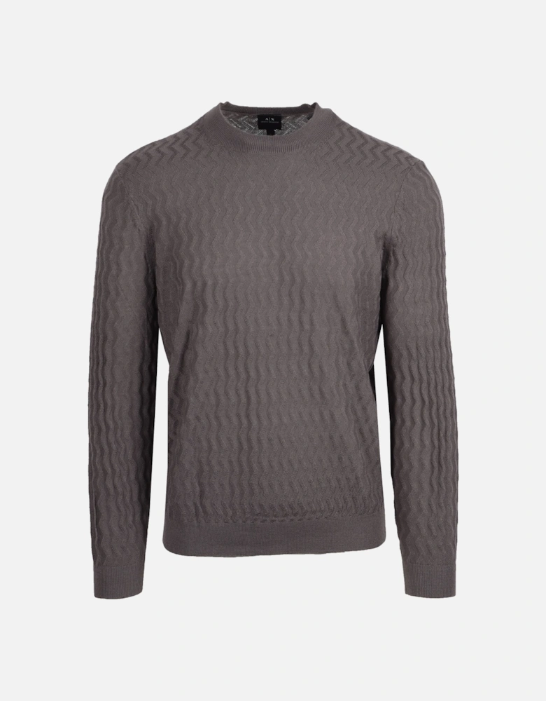 Crew Neck Knitwear Grey