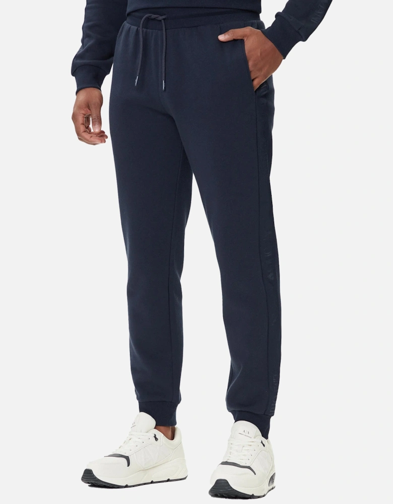 Lounge Side Logo Full Crew Tracksuit Navy