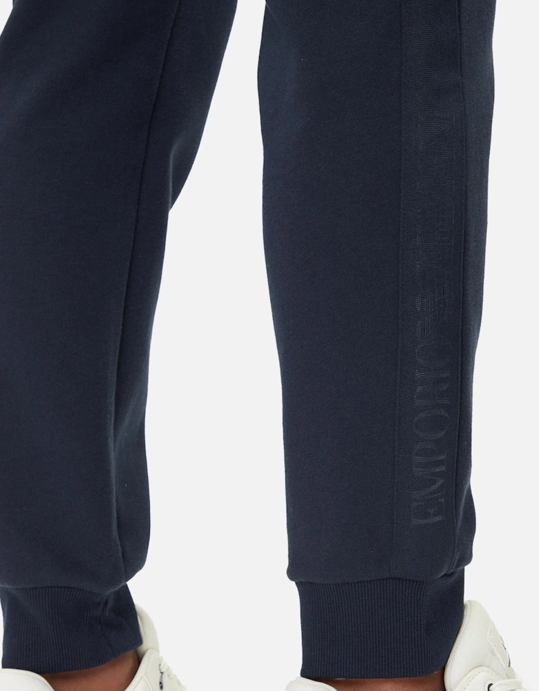 Lounge Side Logo Full Crew Tracksuit Navy