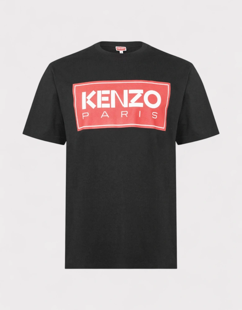 Paris Classic Logo T-Shirt Black Red
