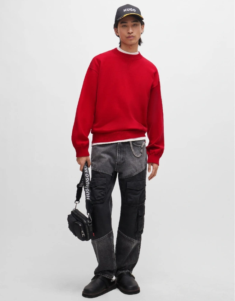 Swart Knitted Sweatshirt
