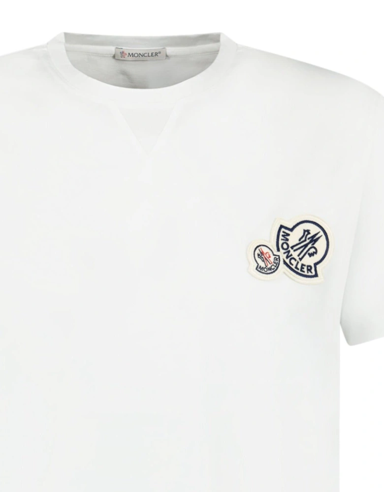 Double Stitch Logo T Shirt White