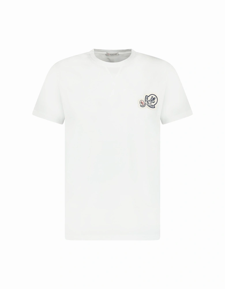 Double Stitch Logo T Shirt White