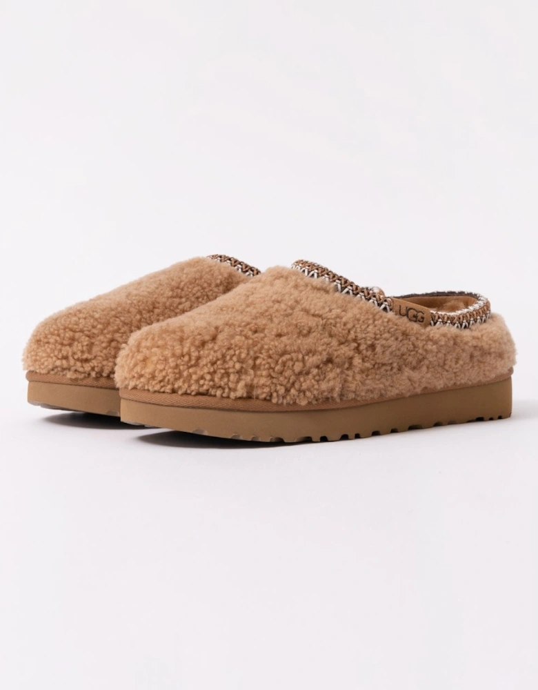 Tasman Maxi Curly Womens Slippers - Chestnut