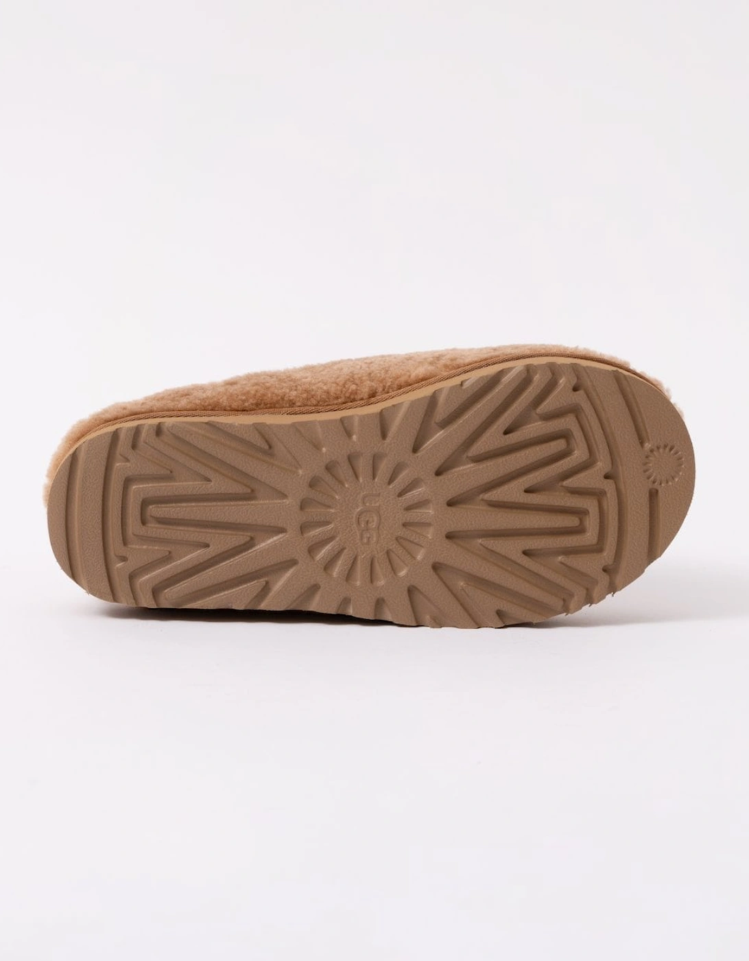 Tasman Maxi Curly Womens Slippers - Chestnut