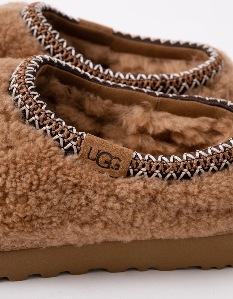 Tasman Maxi Curly Womens Slippers - Chestnut