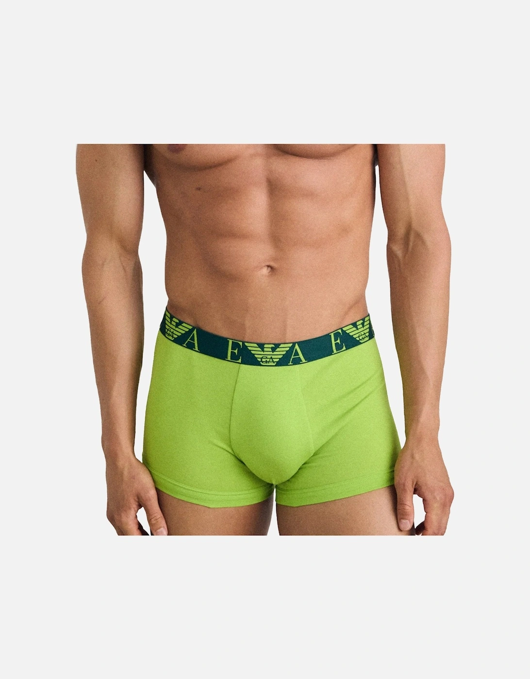 Stretch Cotton Logo 3 Pack Trunks Blue/Pine/Lime