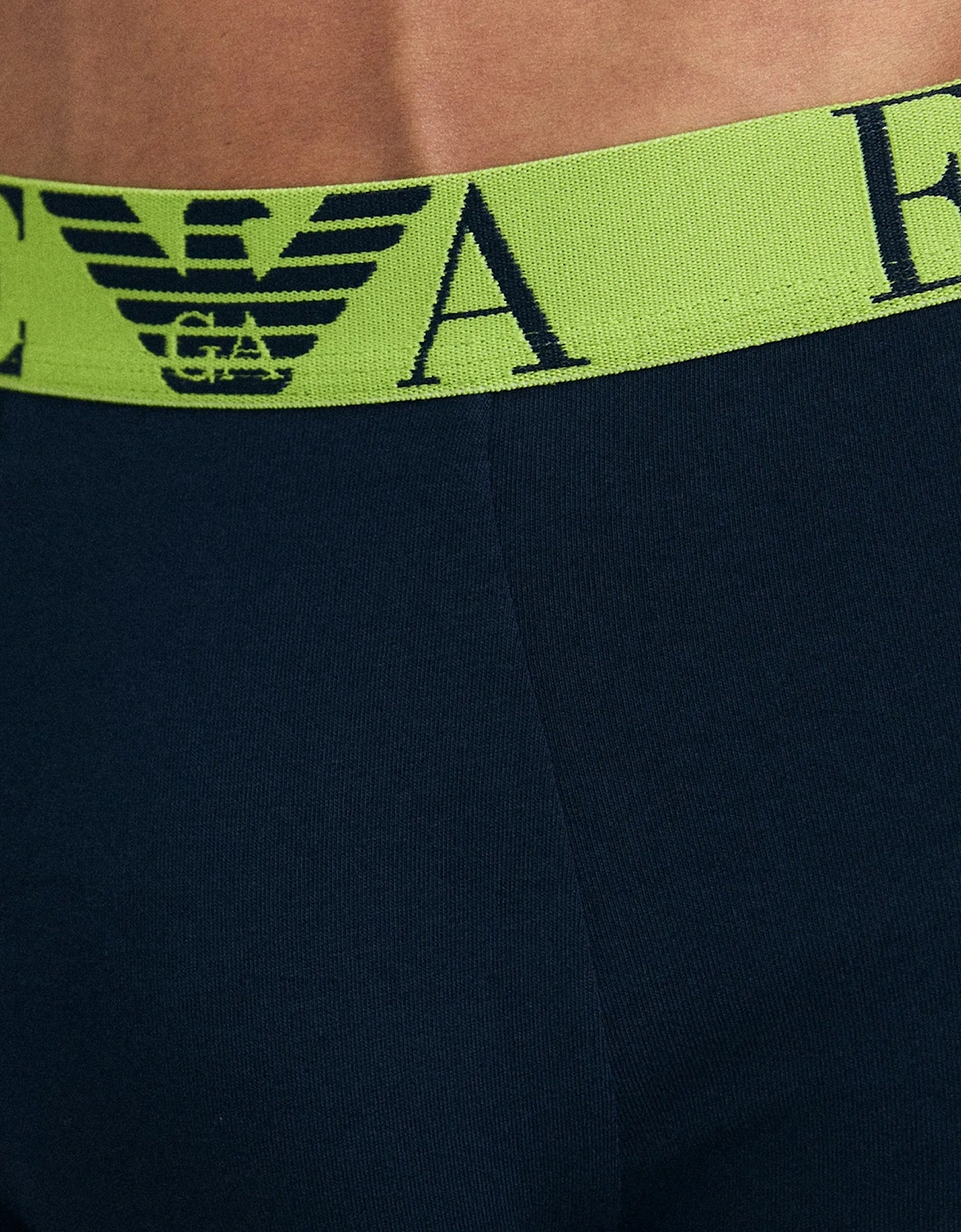 Stretch Cotton Logo 3 Pack Trunks Blue/Pine/Lime
