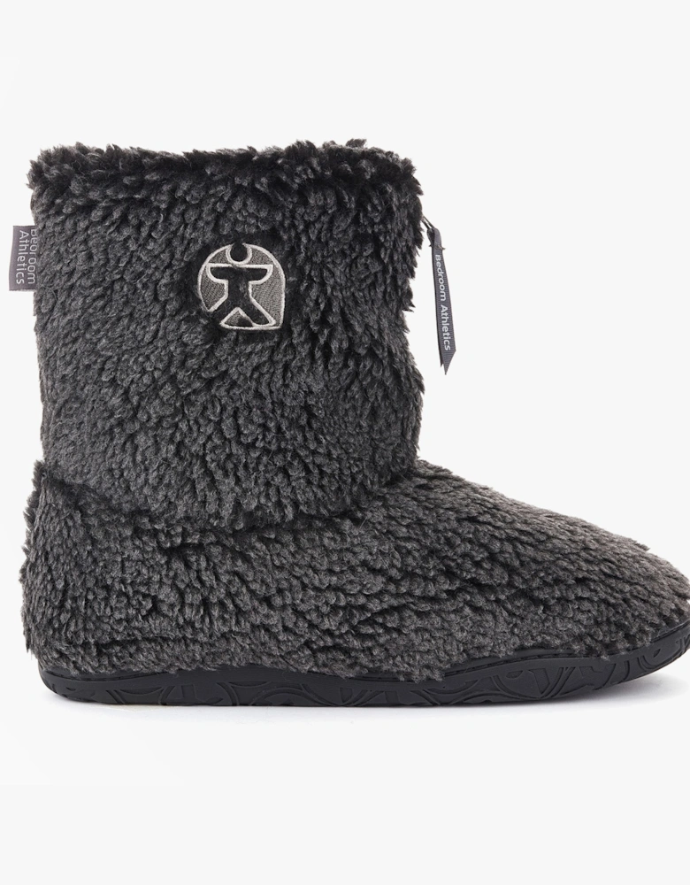GOSLING Mens Boot Slippers Washed Black