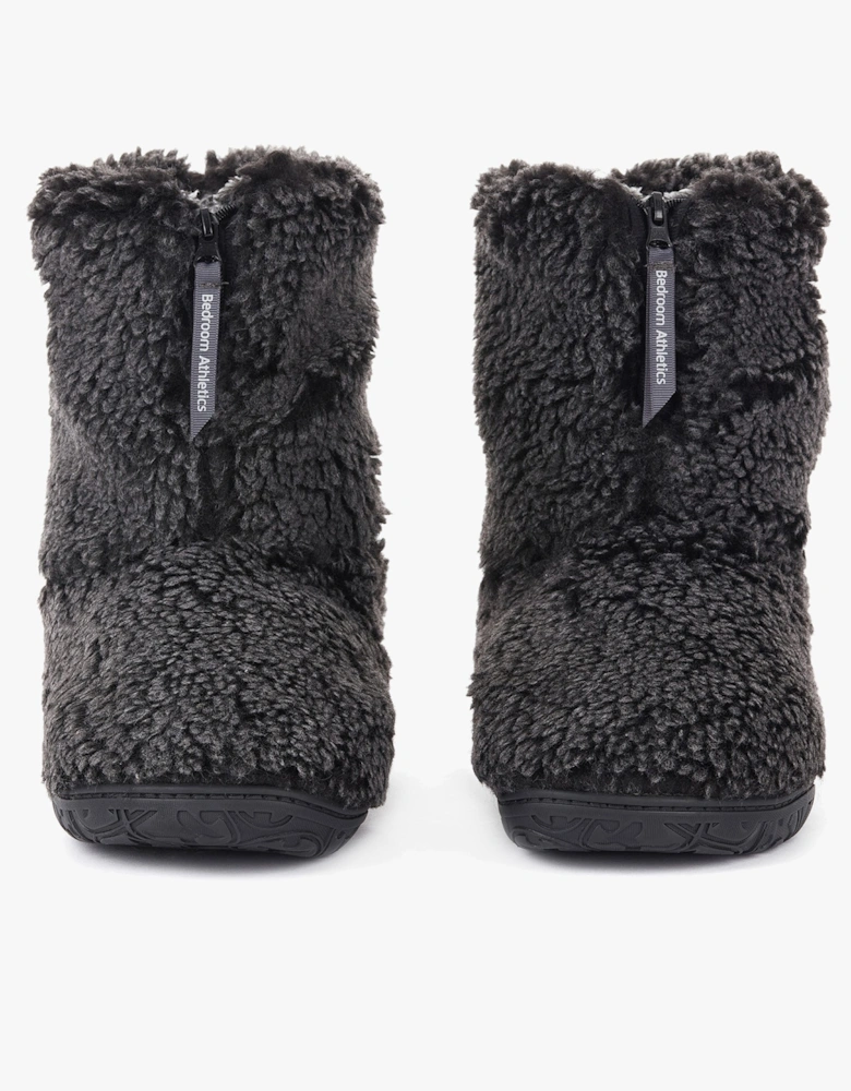 GOSLING Mens Boot Slippers Washed Black