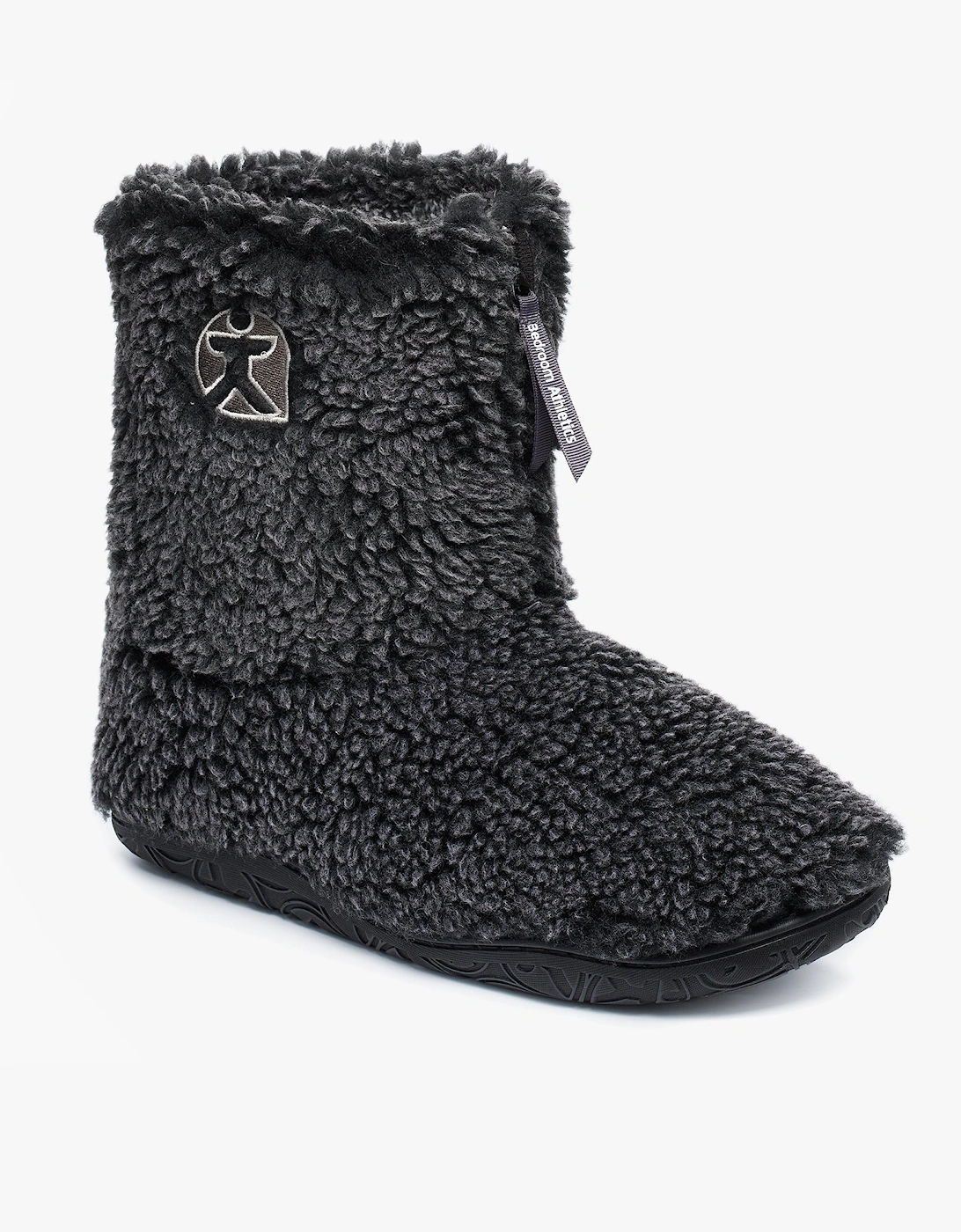 GOSLING Mens Boot Slippers Washed Black