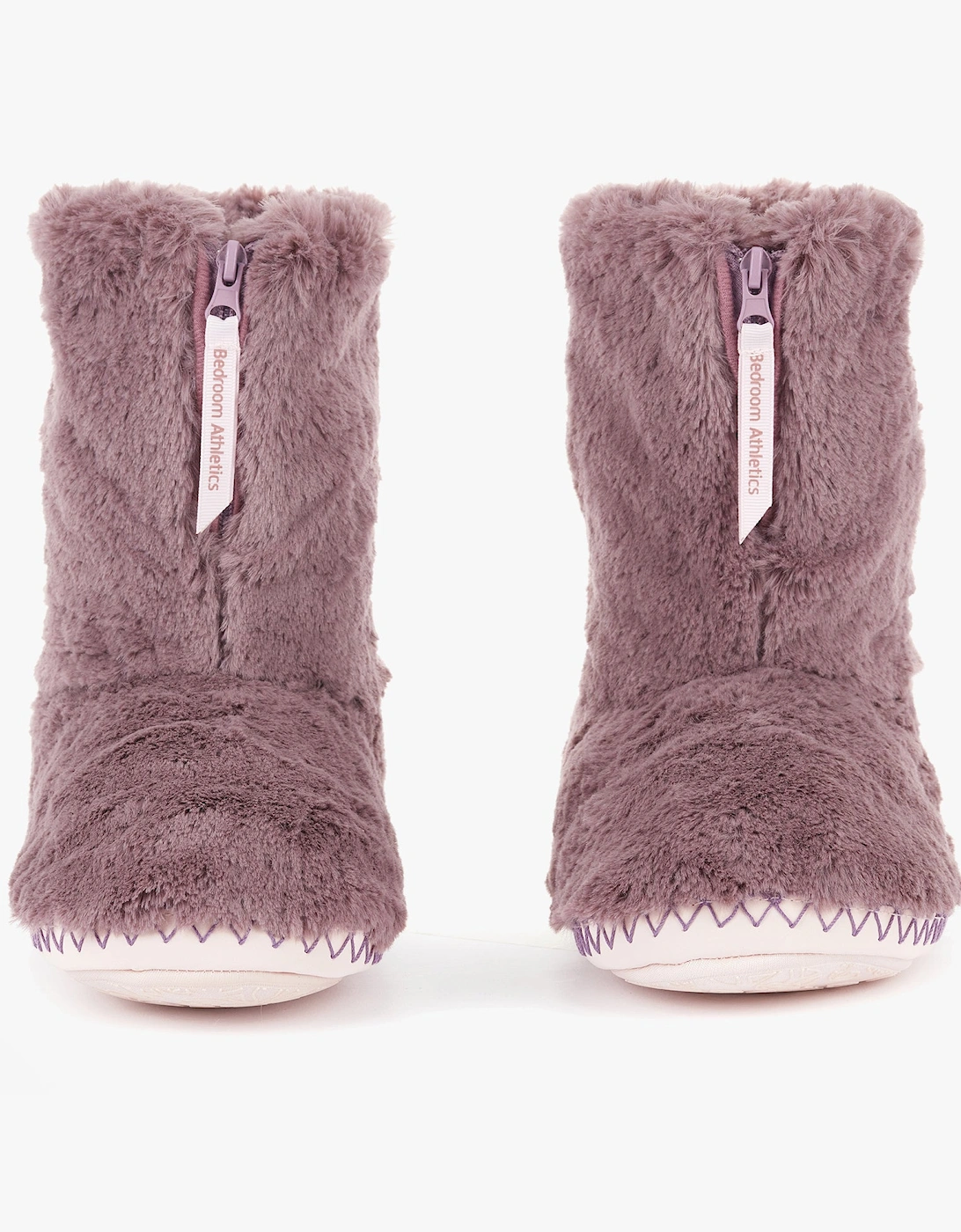 MONROE Womens Faux Fur Boots Aquarelle/Dusky Pink