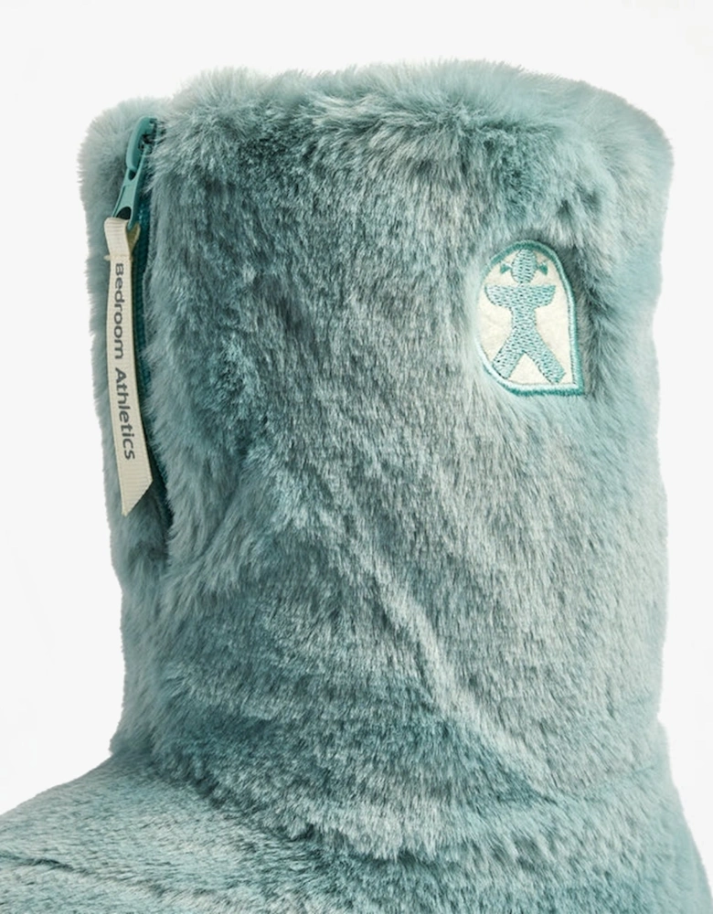 MARILYN Womens Faux Fur Boots Seafoam